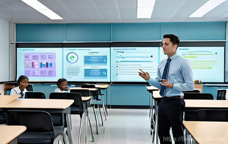 교수법 연구 동향 - **Prompt:** A dynamic and inclusive middle school classroom (ages 12-14) during an active learning s...