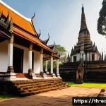 Home 17 역사 교육과 다문화 - **Prompt:** A serene, wide-angle shot of a beautifully preserved ancient Thai temple complex, simila...